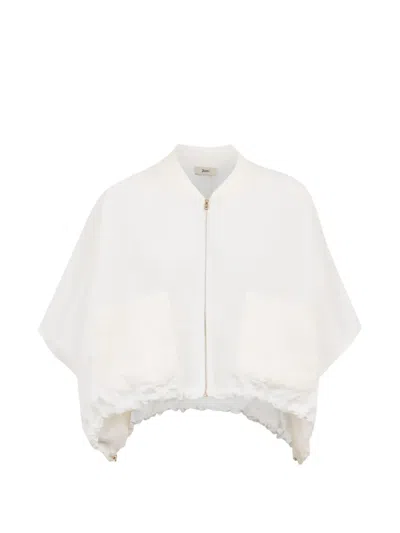 Herno Pocket Short Jacket In White