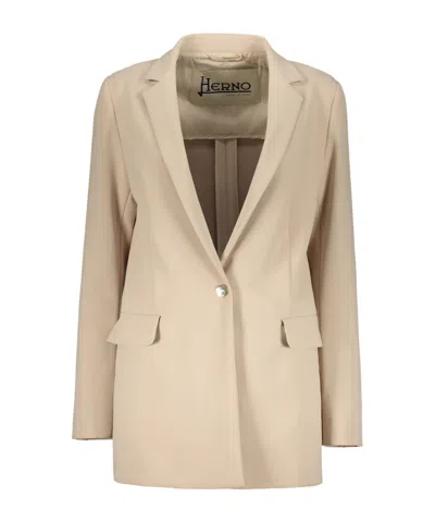 HERNO POCKET SINGLE-BREASTED JACKET