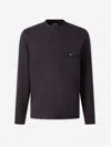 Herno Patch-pocket Sweater In Purple