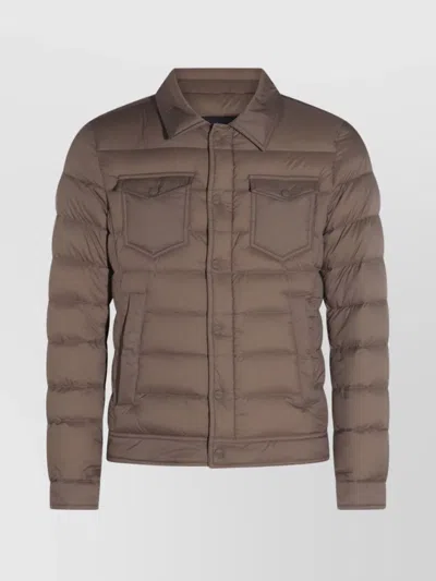 HERNO POCKETS CHEST PADDED SIDE
