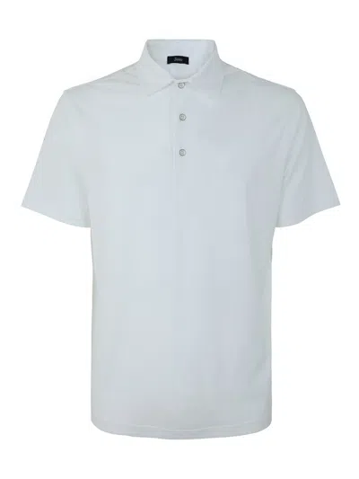 Herno Cotton Polo In Blue