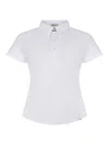 Herno Polo Shirt Made Of Cotton In White