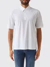 Herno White Short-sleeve Polo With Traditional Collar And Minimalist Design In White