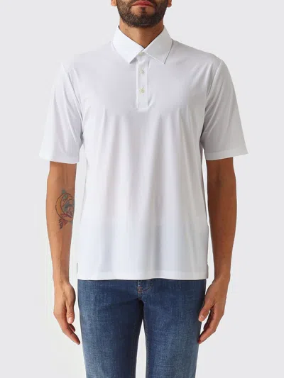 HERNO HERNO SHORT-SLEEVED COTTON POLO SHIRT WITH CLASSIC COLLAR AND THREE-BUTTON PLACKET,I72073001