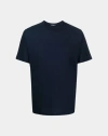 Herno Men Resort T-shirt In Cotton And Light Stretch Nylon In Blue