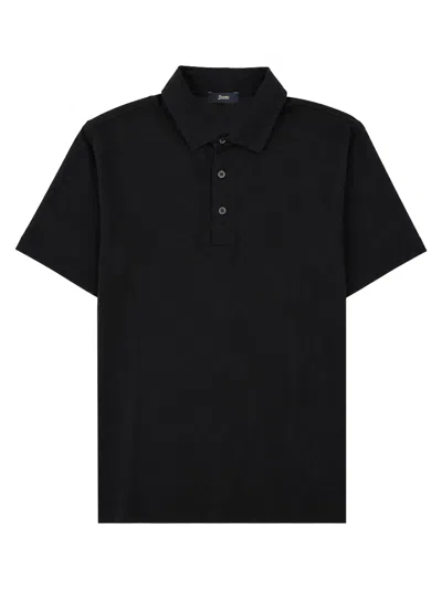 Herno Polo In Cotone In Black