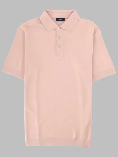 Herno Polo In Cotone In Pink