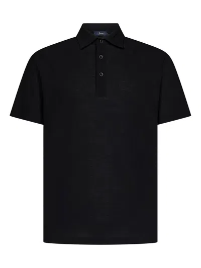Herno Polo Shirt In Black