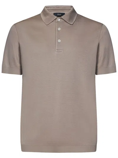 Herno Polo Shirt In Grey
