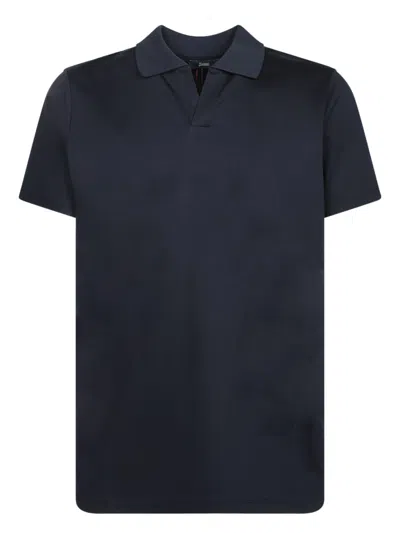 Herno Polo Shirt In Blue