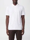 Herno White Short-sleeve Polo With Traditional Collar And Minimalist Design In White
