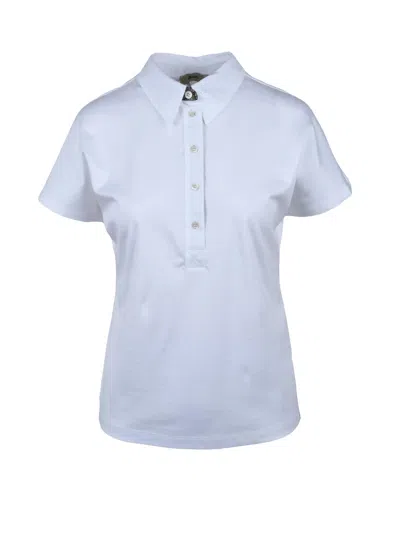 Herno Polo Shirt - White In Blue