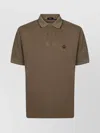Herno Polo Shirt With Piquet Collar And Short Sleeves In Brown