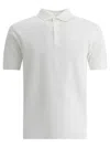 Herno White Short-sleeve Polo With Traditional Collar And Minimalist Design
