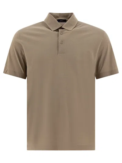 Herno Polo Shirts Brown