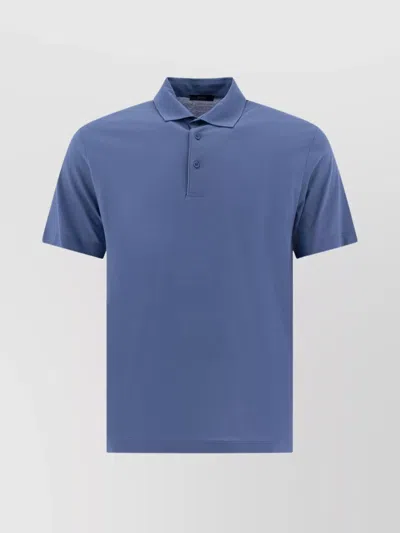HERNO POLO SHIRTS WITH COLLARED SHORT SLEEVES