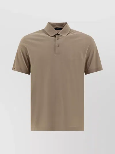 Herno Polo Shirts With Collared Short Sleeves