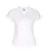Herno Ever Cotton Interlock／new Popeline／monogram ポロシャツ In White