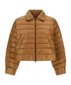 Herno Polo-collar Padded Jacket In Brown