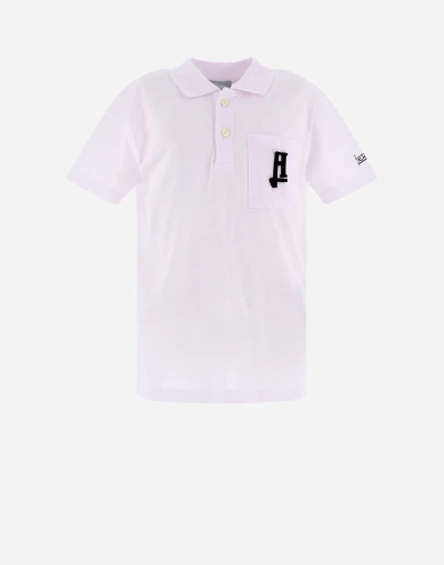 Herno Kids' Polohemd Aus Baumwolle In White