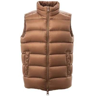 Herno Polyamide Men's Vest In Brown