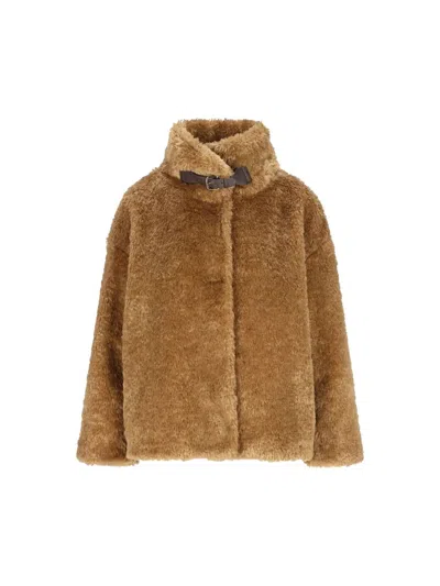 Herno Polyester Cappotto In Brown