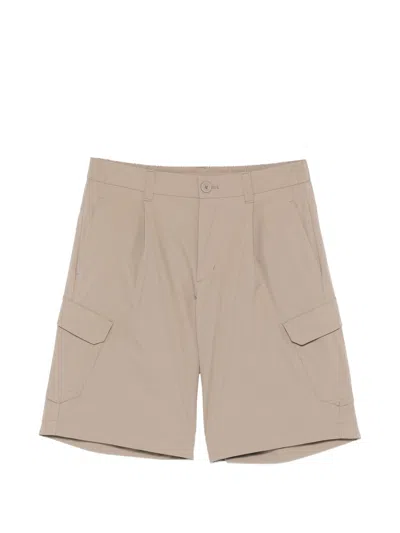 Herno Polyester Cargo Shorts In Neutral