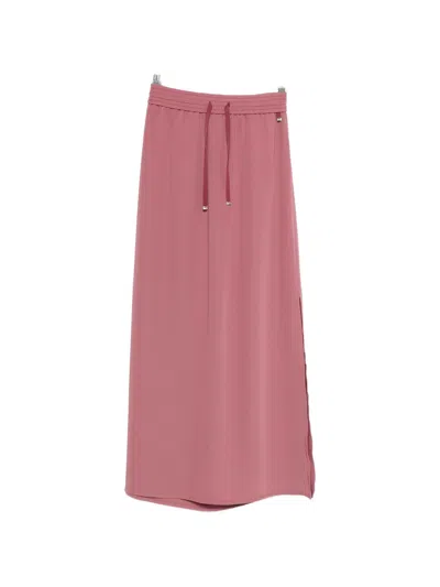 Herno Polyester Cotton Skirt In Pink