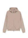 Herno Polyester Hooded Zip Jacket In Multi