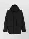 Herno Polyester Jacket With Hood And Pockets