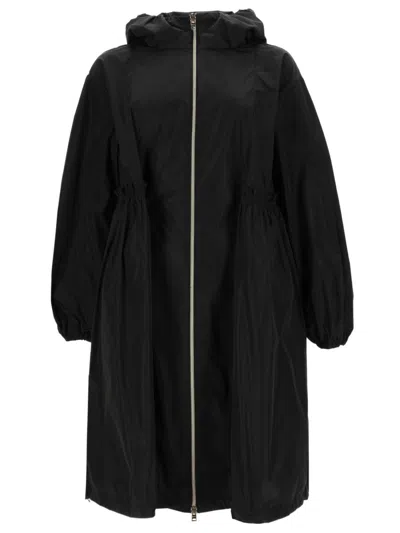 Herno Polyester Long Parka Parka In Black