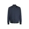 Herno Polyester Bomber Jacket In Blue
