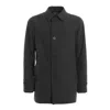 Herno Black Polyester Jacket In Gray