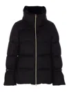 Herno Bell-sleeve Quilted Padded Jacket In Black