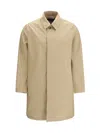 Herno Beige Polyester Trench Coat In Nude