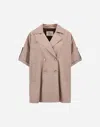Herno Poncho Aus Dean In Gray