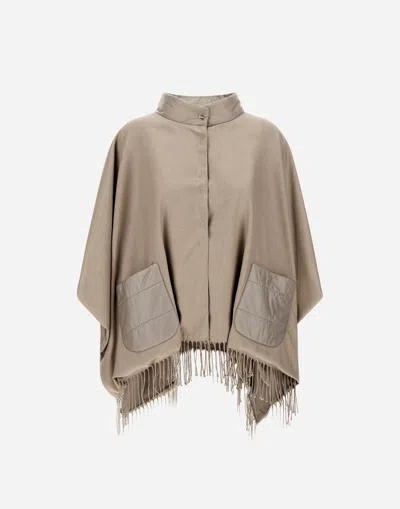 HERNO PONCHO IN SUMMER SILK AND NYLON ULTRALIGHT