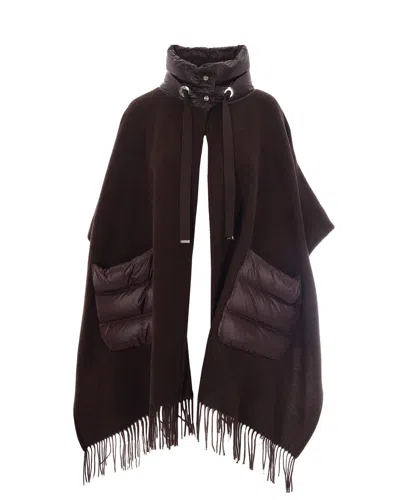 Herno Poncho Resort Fondente In 333958810