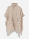 Herno Beige Wool Capes In Neutral
