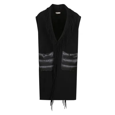 Herno Poncho-style Gilet With Ultrawlight Design Features In Black