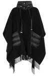 Herno Wool Resort Poncho In Nero