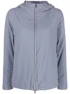 Herno Ponente Lilac Padded Shell Jacket In Blau