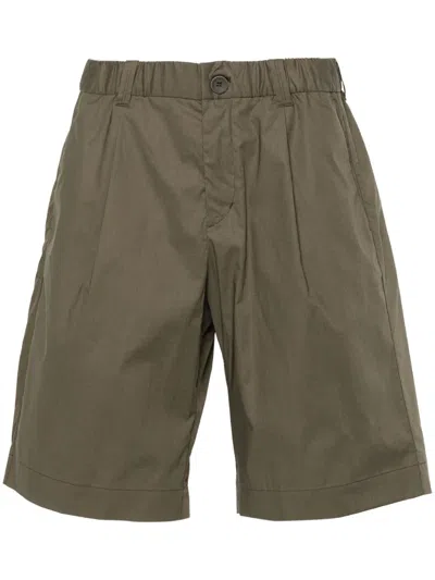 Herno Poplin Chino Shorts In 绿色