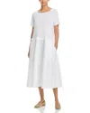 Herno Poplin Shift Dress In White