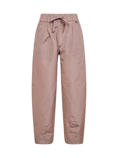 Herno Powder Pink New Techno Taffeta Carrot-fit Trousers