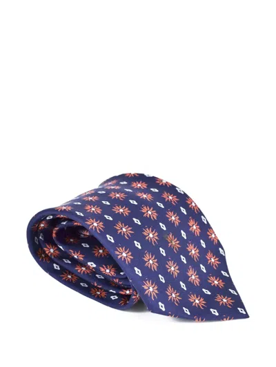 Pre-owned Herno  Floral-print Tie