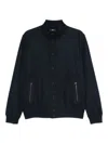 Herno Press-stud Bomber Jacket In Blue