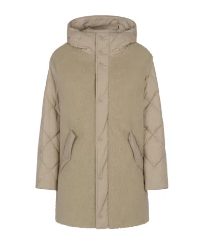 Herno Hooded Casual Jacket In Brown