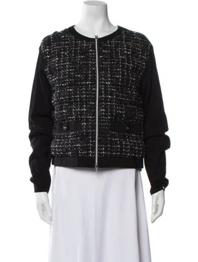 Pre-owned Herno Printed Bomber Jacket In Black