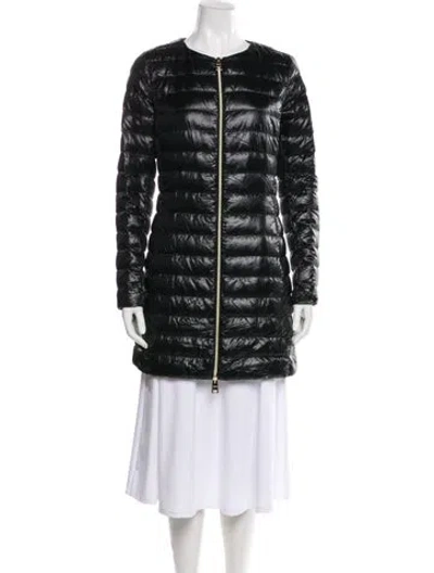 Pre-owned Herno Printed Down Jacket In Black